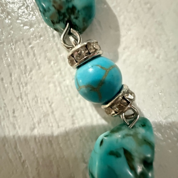 Stauer Caribbean Larimar 36” Station Turquoise Necklace NIB - Picture 5 of 13